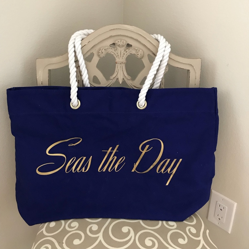 Brand new Beach Bag. “Seas the Day”